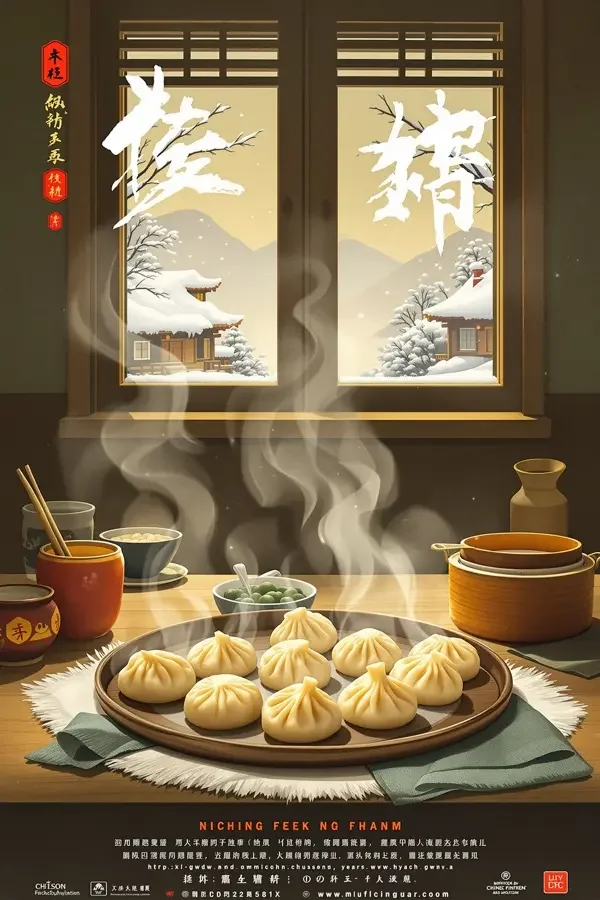 雪乡的饺子 方言电影 雪乡的饺子 电影海报